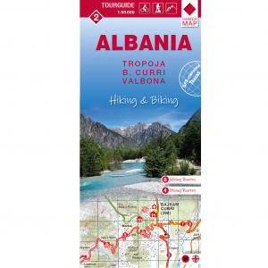 Albania hiking & biking 1:50000 Karte 2: Tropoja, B. Curri und Valbona