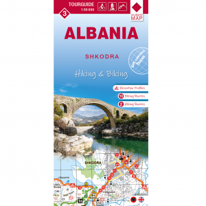 Albania hiking & biking 1:50000 Karte 3: Shkodra