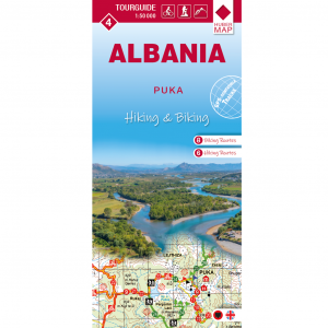 Albania hiking & biking 1:50000 Karte 4: Puka
