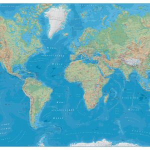 Van der Grinten Physical World Map