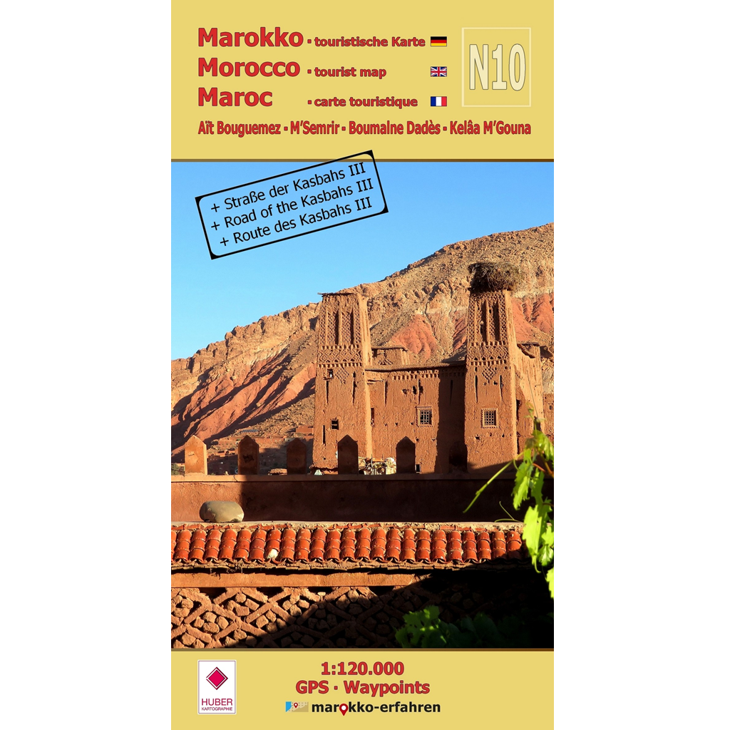 N10: Aït Bouguemez • M’Semrir • Boumalne Dadès • Kelâa M’Gouna • Straße der Kasbahs III + GPS-Waypoints