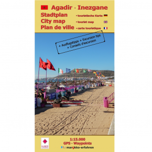 Stadtplan Agadir - Cityplan Inezgane 1:15.000 mit Ausflugstipps + GPS - Waypoints