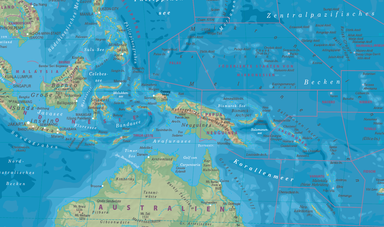 Van der Grinten Physical World Map - Image 2