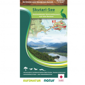 Nature Map Skutarisee / Lake Skutari 1:55 000 - Faszinierende Seenlandschaft auf dem Balkan